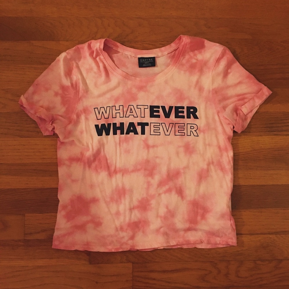Zumiez Pink Tie Dye Crop Top